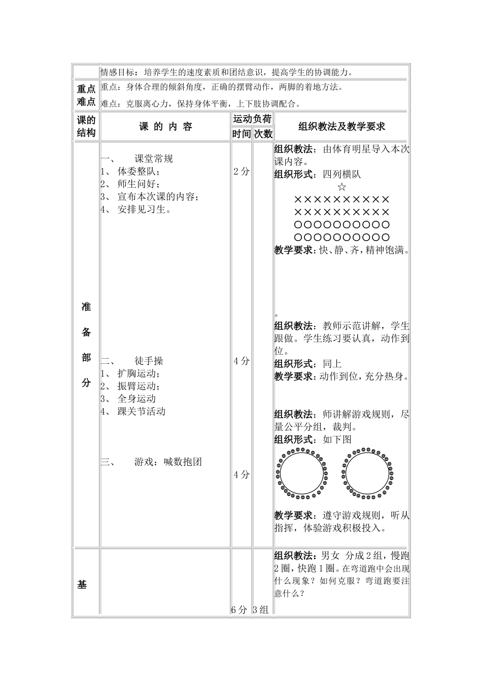 弯道跑优质课教案_第2页