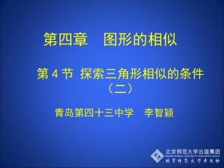 探索三角形相似的条件二