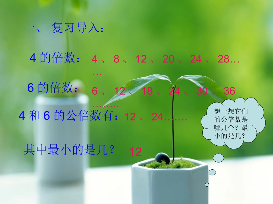 北师大版数学《找最小公倍数》_第2页