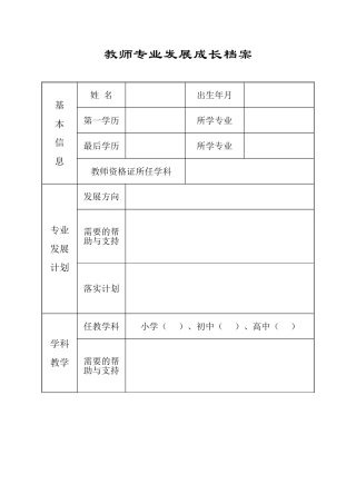 教师成长档案 (2)