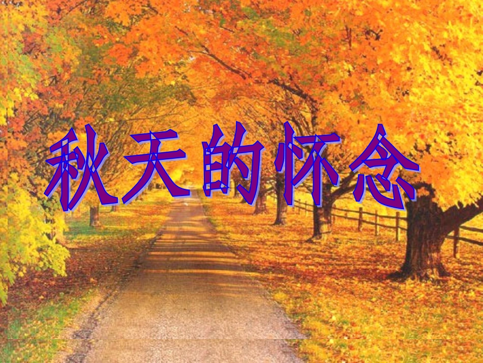 《秋天的怀念》教学配套用课件_第1页