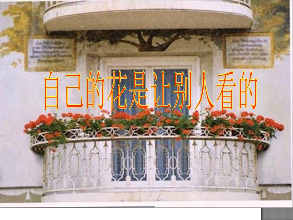 《自己的花是让别人看的》_第1页