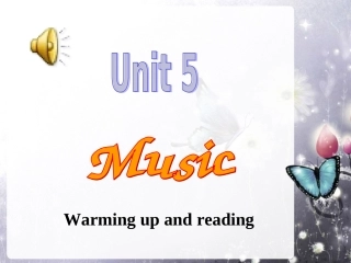 必修二unit5课件