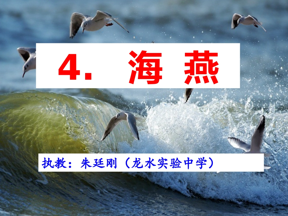 九下第一单元  4海燕_第2页