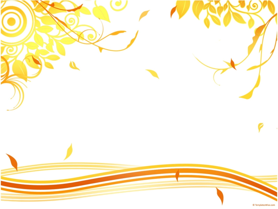 白底黄色精美花纹创意PPT模板_第1页