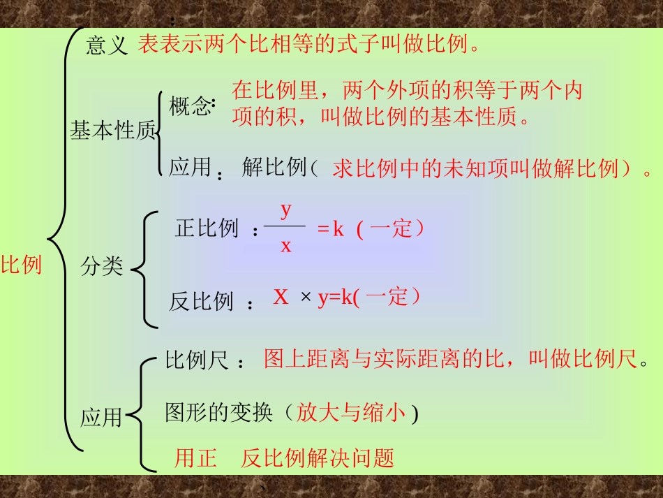 六年级比例的复习和整理(新人教课标版)_第3页