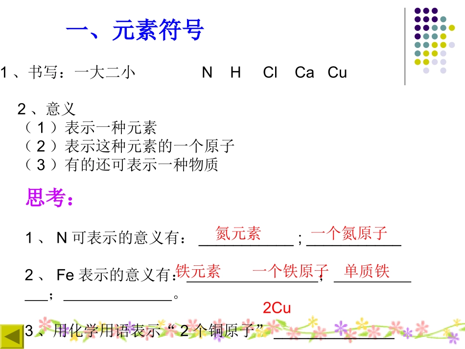九年级化学专题复习-化学用语1_第3页