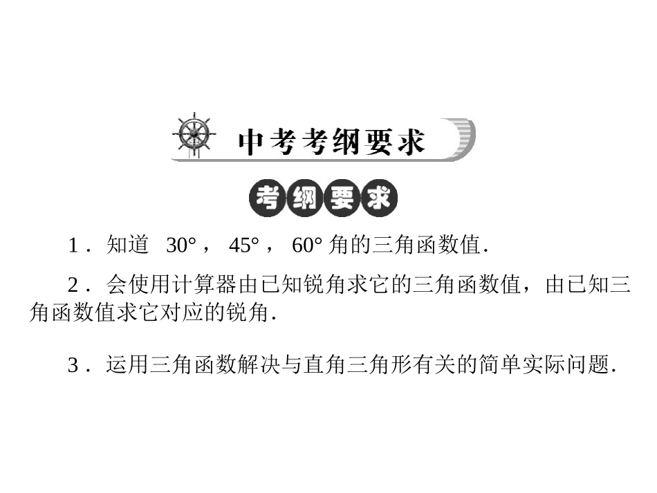 2013中考数学热点剖析20解直角三角形_第2页