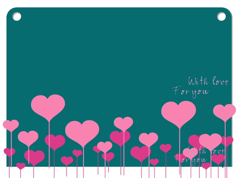 爱心满载PPT模板_第1页