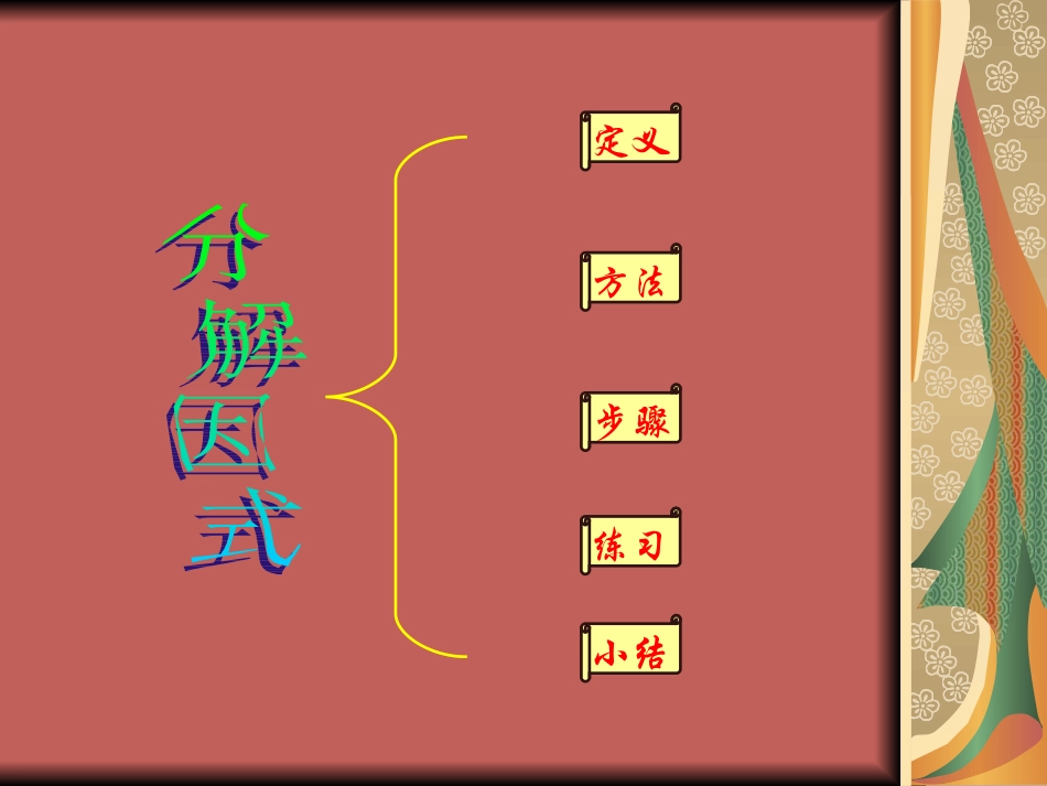 《因式分解》复习课课件_第2页