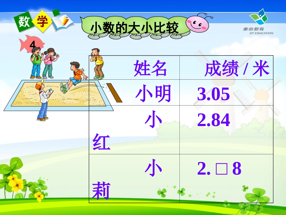 《小数的大小比较》录像用_第3页