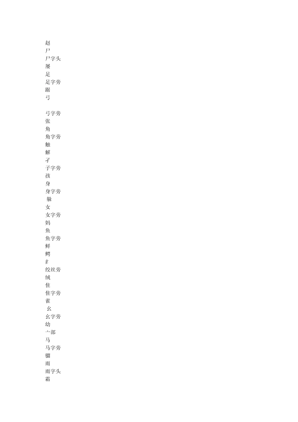 中国汉字的常见偏旁部首名称和基本笔画_第2页