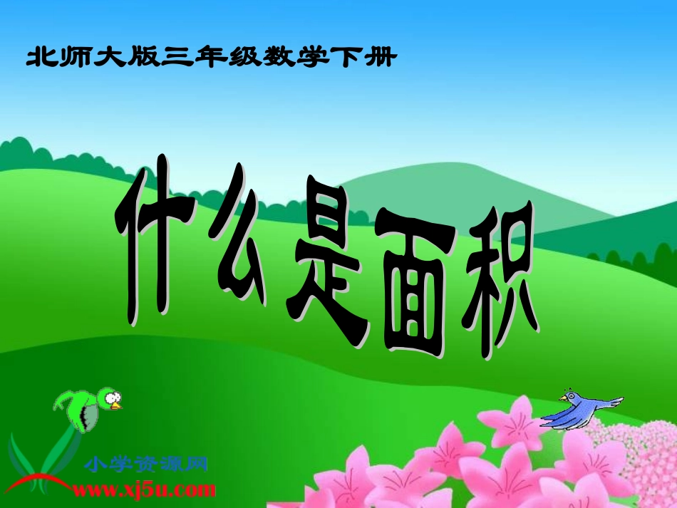 北师大版数学三年级下册《什么是面积》PPT课件_第1页