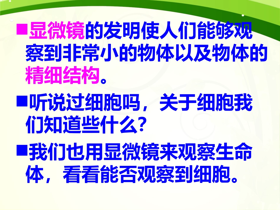 用显微镜观察身边的生命世界一_第2页