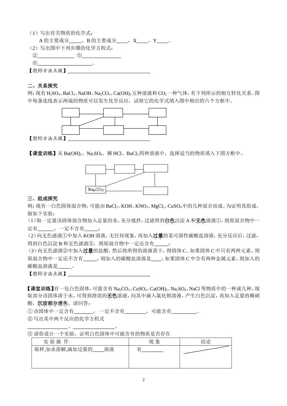 酸碱盐复习课教学案_第2页