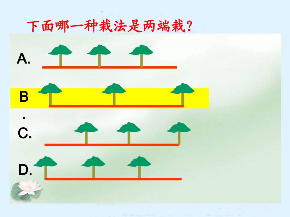 四年级数学下册课件_数学广角植树问题_第3页