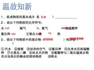 水的组成课件用