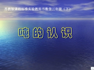 《吨的认识》课件