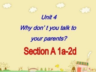 八年级下Unit_4_Why_don't_you_talk_to_your_parentsSection_A(1a-2d)