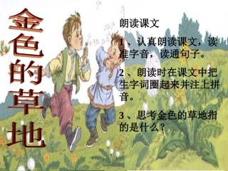 金色的草地PPT精品课件 (2)