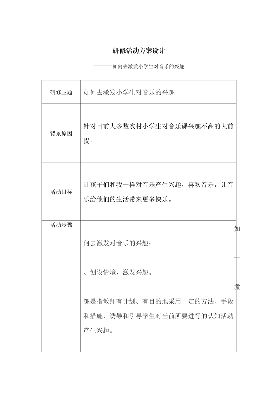 如何去激发小学生对音乐的兴趣_第1页