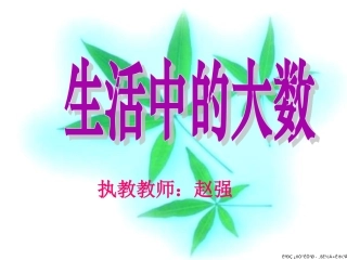 二年级数学生活中的大数赵强