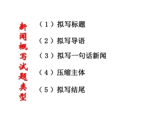 怎样给新闻拟标题(1)
