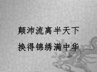 颠沛流离半天下 教学课件