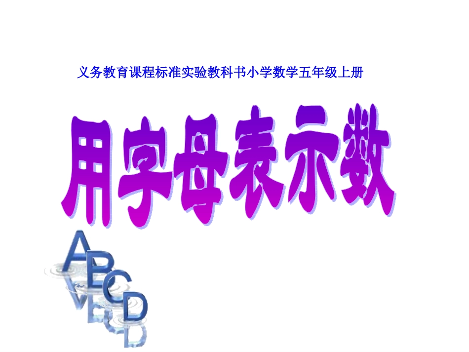 用字母表示数3 (2)_第1页