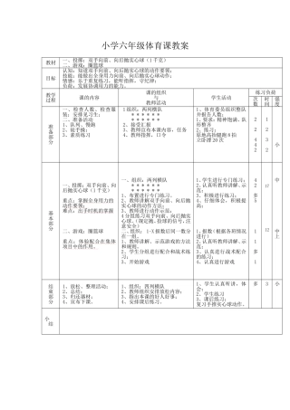 投掷：双手向前、向后抛实心球