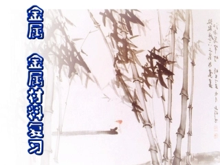 初三化学下学期金属金属材料复习1