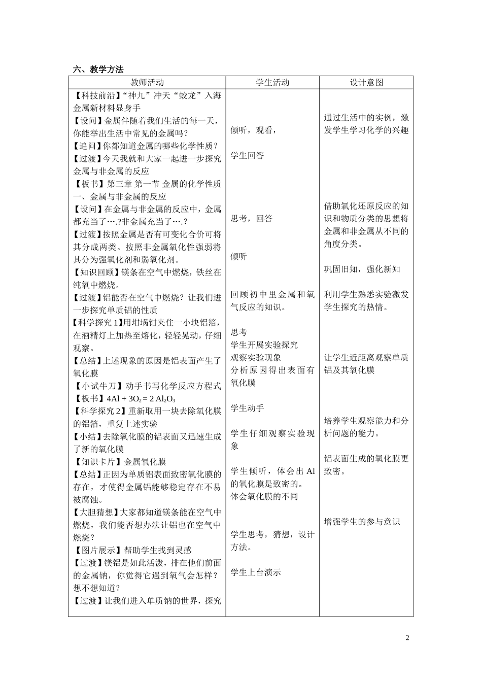 高中化学金属的化学性质(武汉张慧玲)_第2页