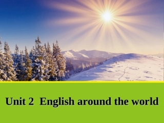 人教英语必修一同课异构课件：SectionDUsinglanguage