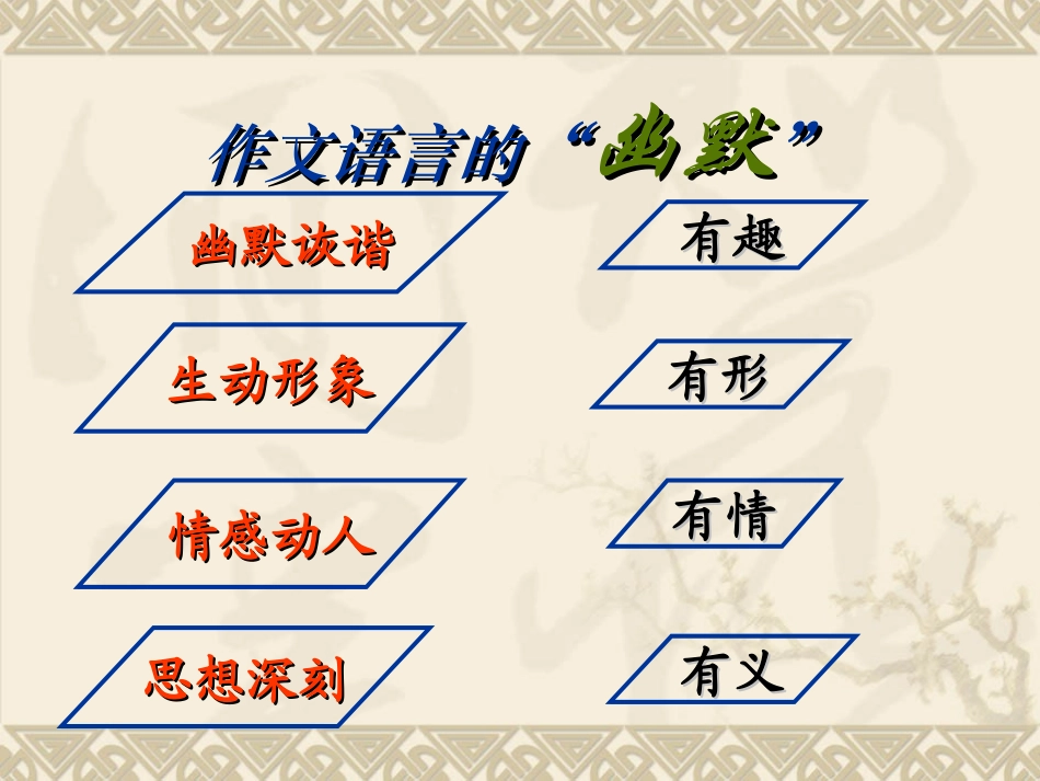 初中快速作文教学：幽默表达_第3页