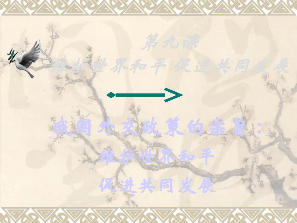 我国外交政策的宗旨_第1页