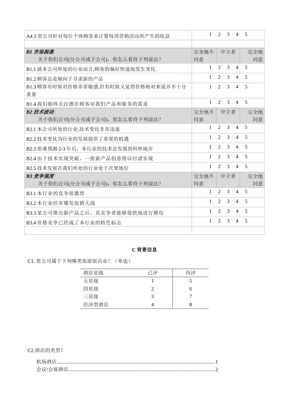 调查问卷模版_第2页