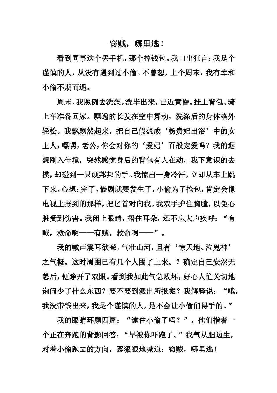 窃贼，哪里逃！_第1页