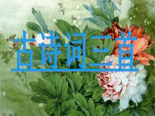 《古诗词三首》课件1
