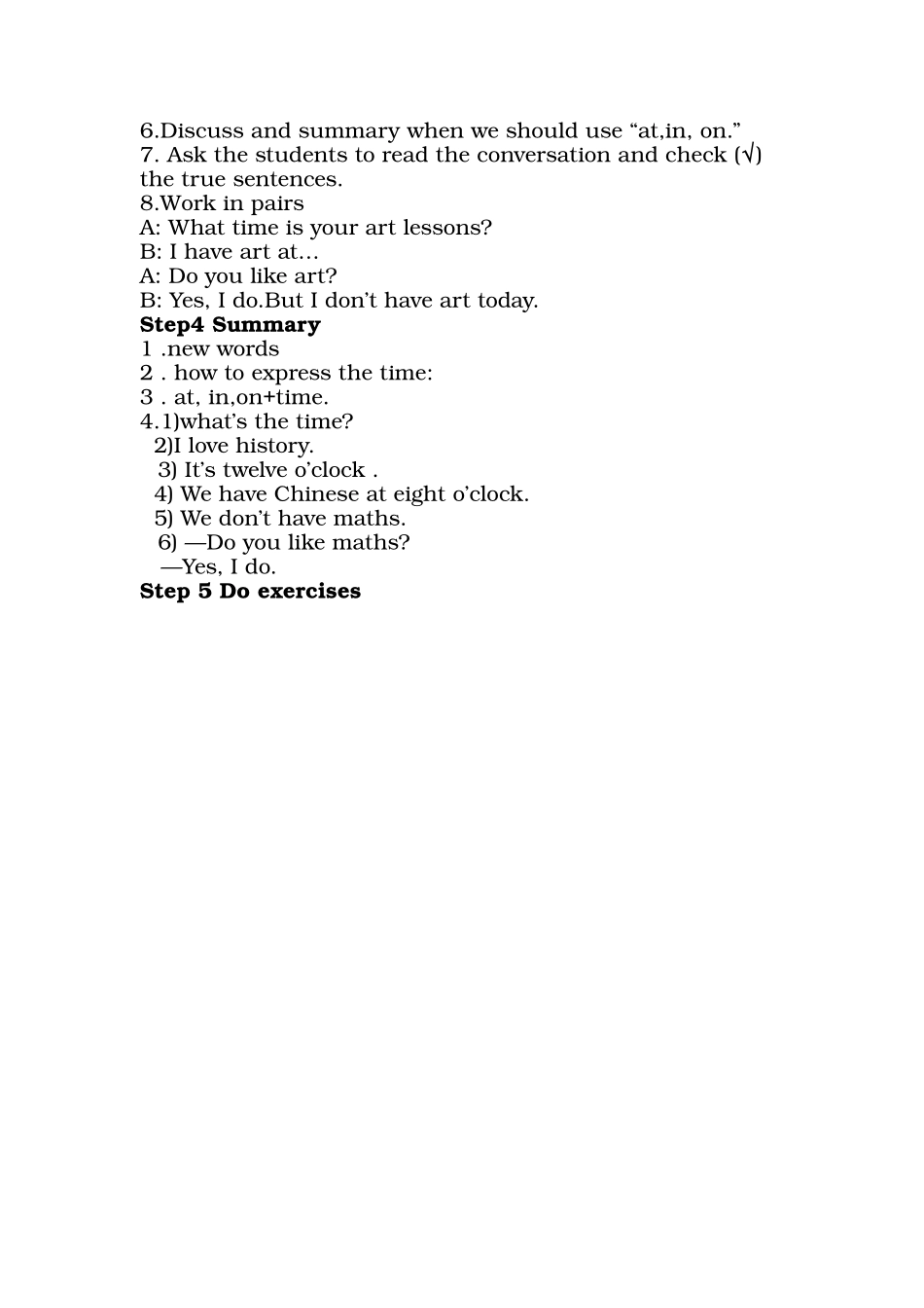 七年级外研版module5Unit1教案_第2页