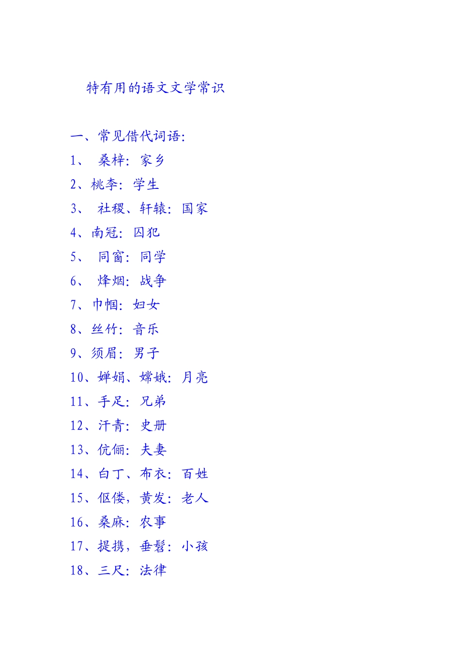 语文常识汇总_第1页