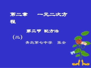 配方法（二）演示文稿