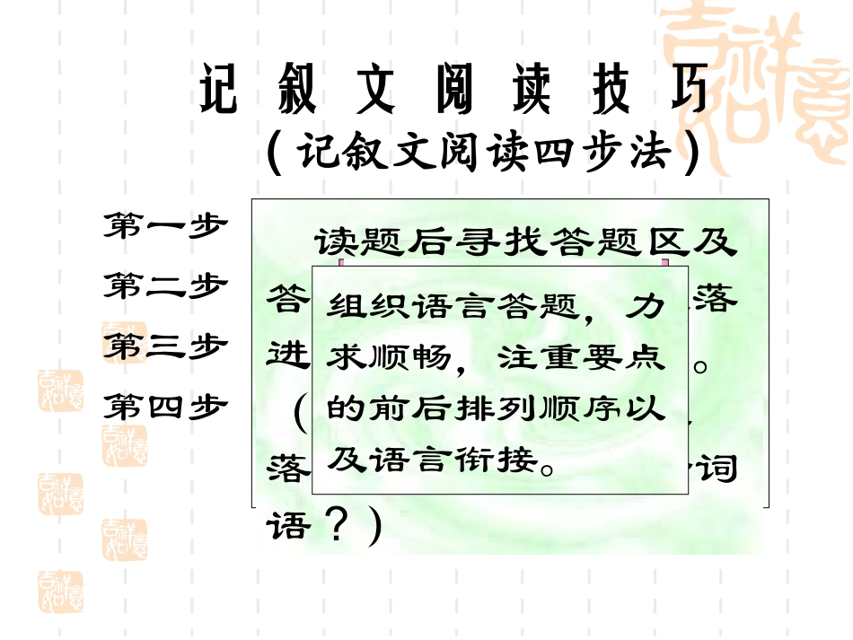 记叙说明文阅读答题技巧_第2页