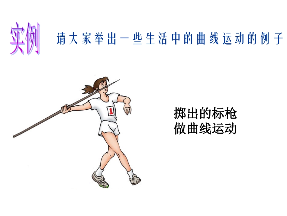 【2014开学备课】（人教版）高中物理必修二【精品课件】第五章第1课时曲线运动_第3页