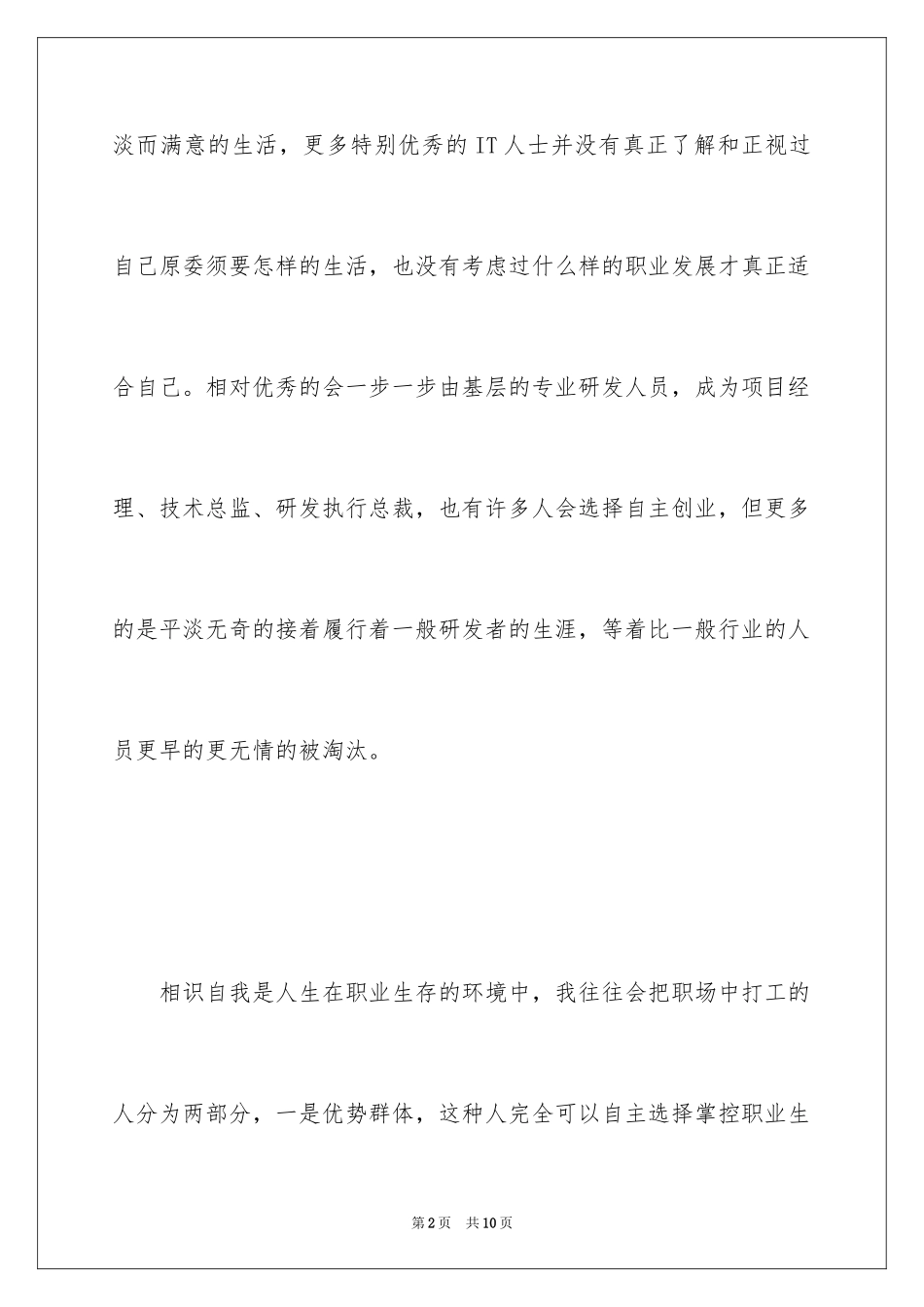 2024it个人职业规划_第2页