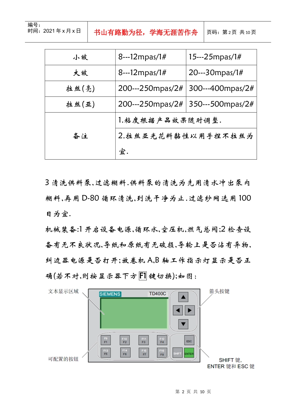 圆网印刷机操作规程_第2页