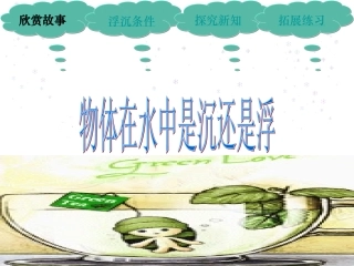 （教科版）五年级科学下册课件物体在水中是沉还是浮4