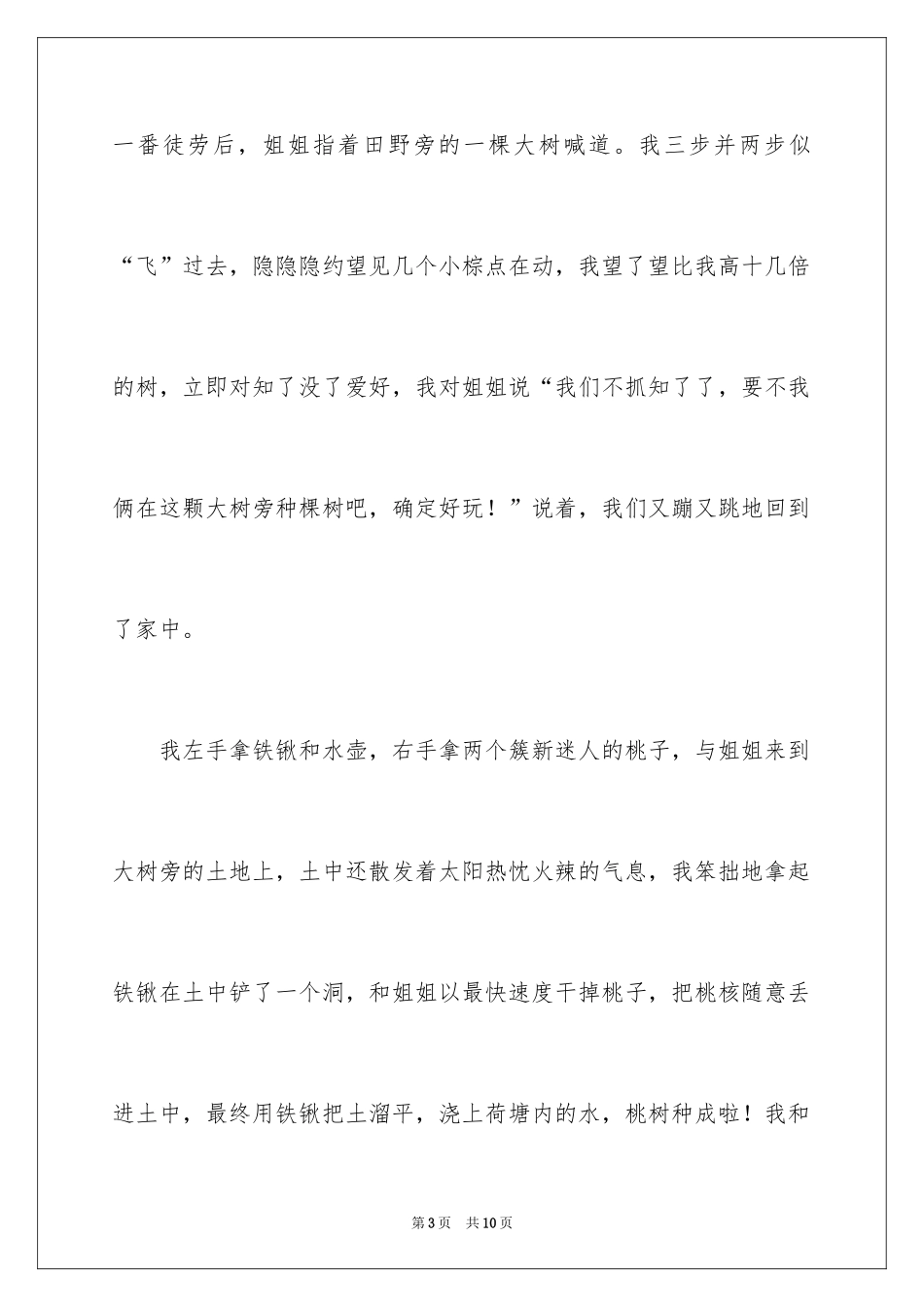 2024夏天一年级作文500字_4_第3页