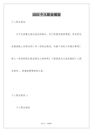 2024个人职业规划 _1