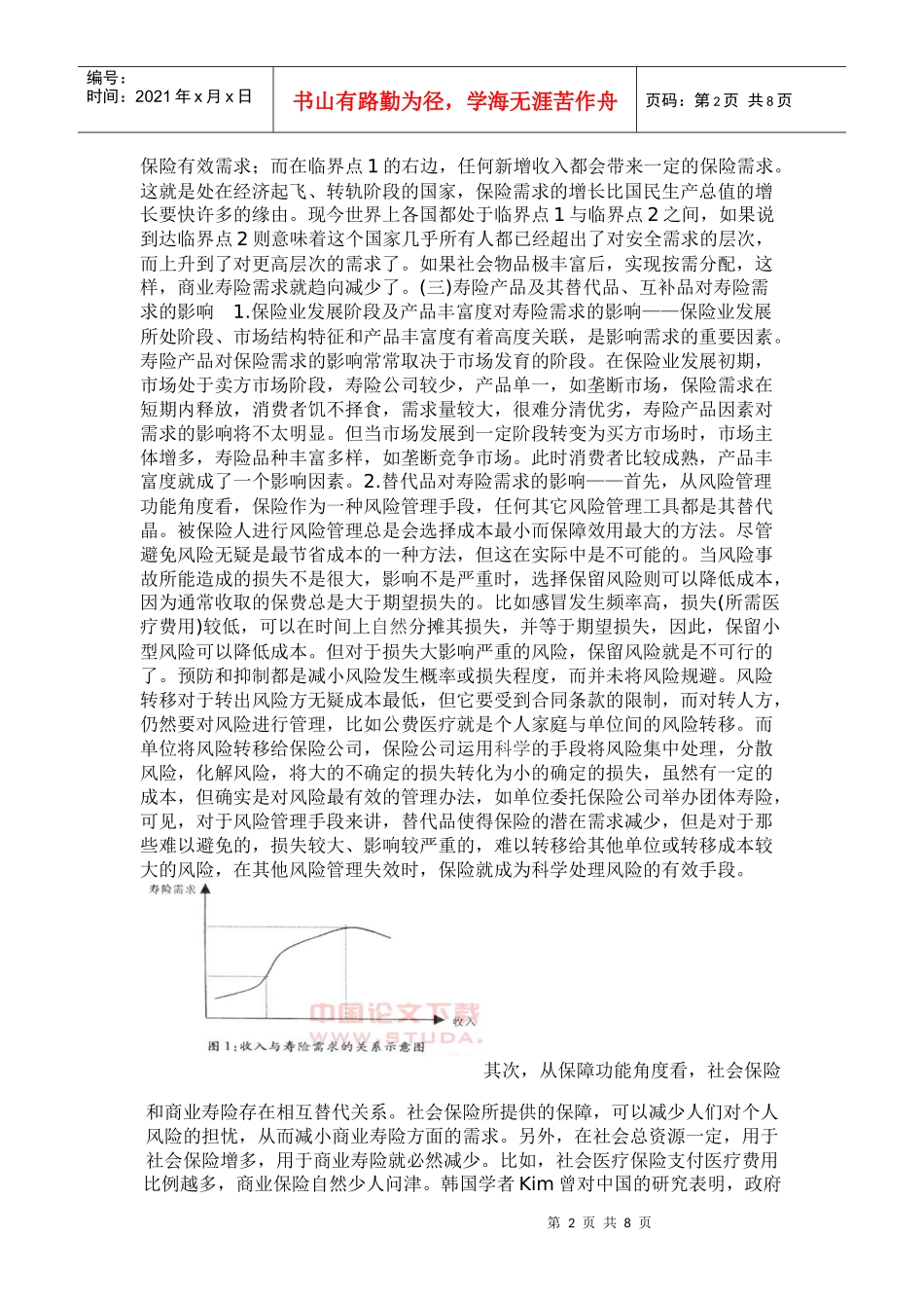 寿险(人寿保险)的需求分析_第2页