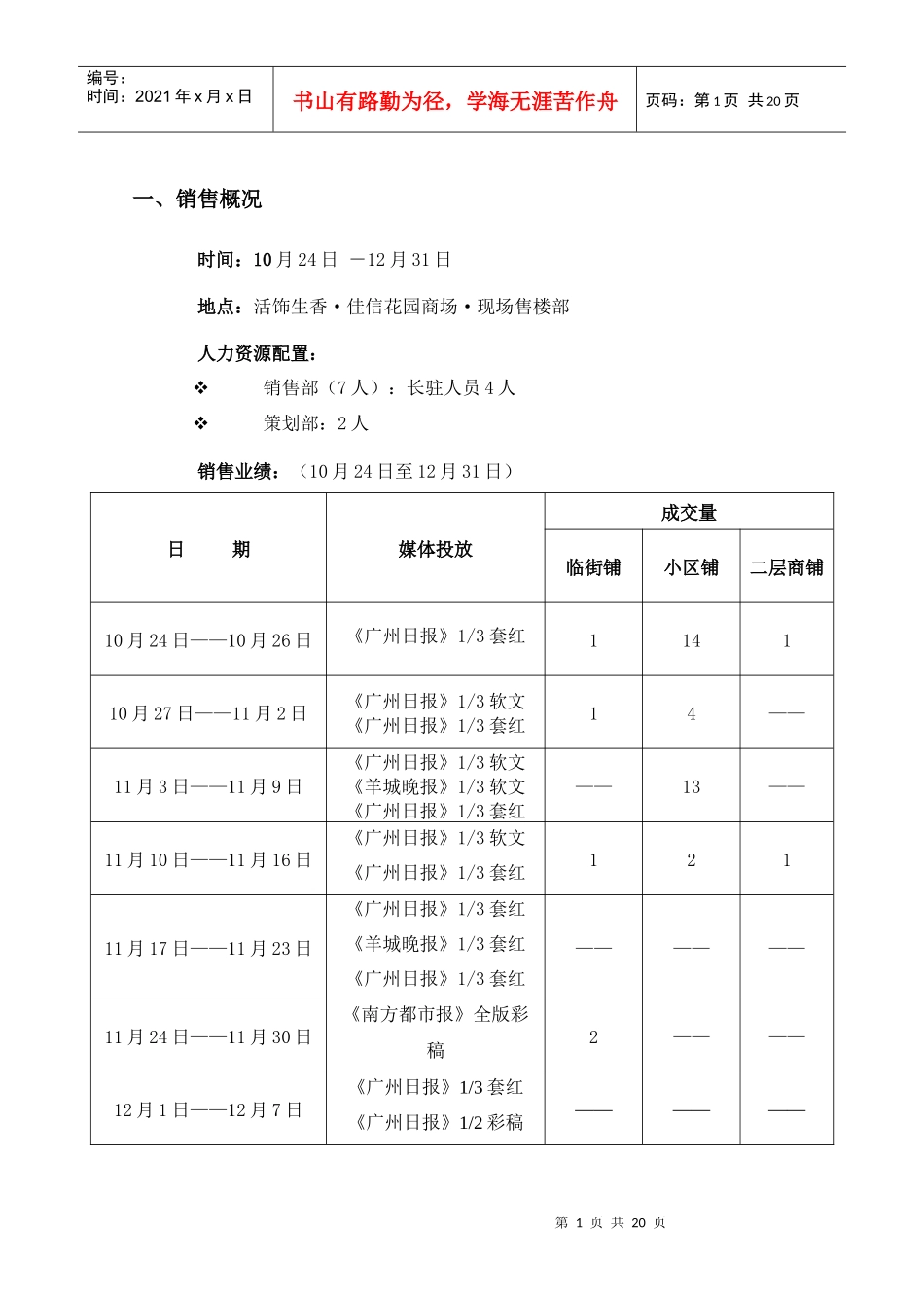 某花园商场销售总结报告_第2页